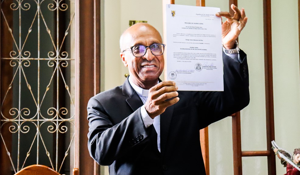 Cônego Edson Menezes da Silva tomou posse como vigário-geral da Arquidiocese de Salvador