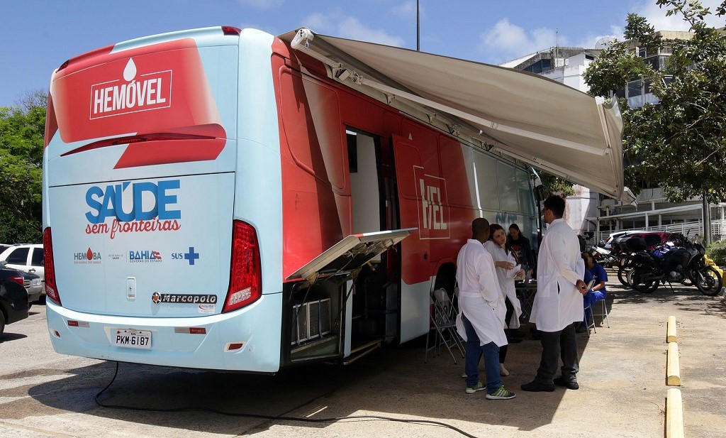 Hemoba registra queda nas doações e reforça atendimento na unidade móvel
