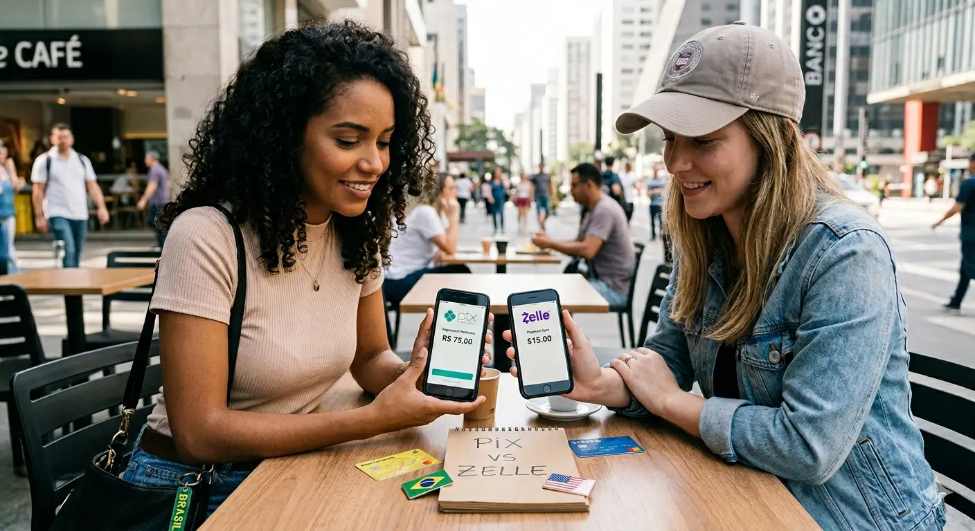 Pix e Zelle: entenda as diferenças entre os sistemas de pagamento instantâneo