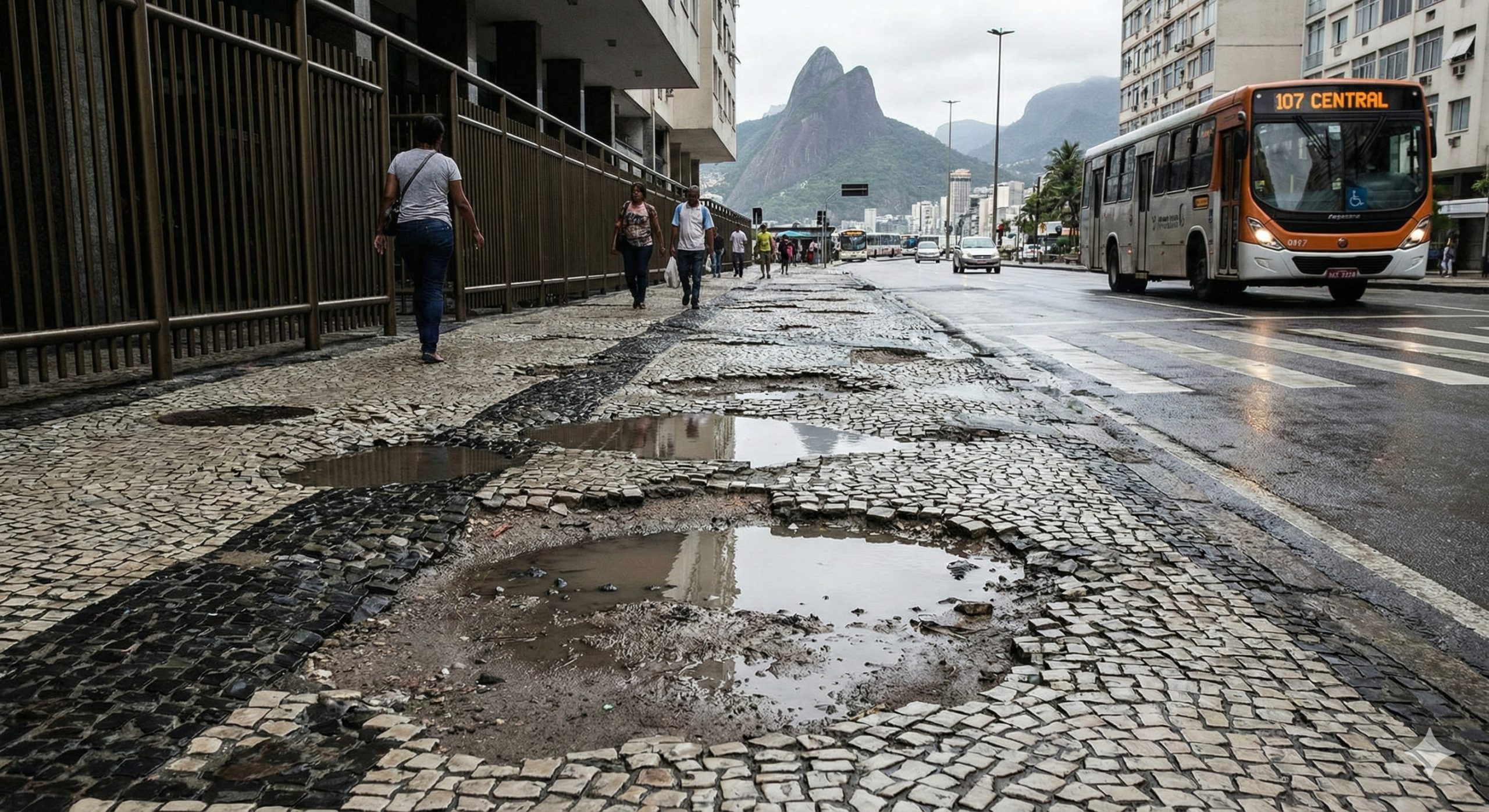 4 em cada 10 idosos temem quedas por defeitos em calçadas, diz estudo