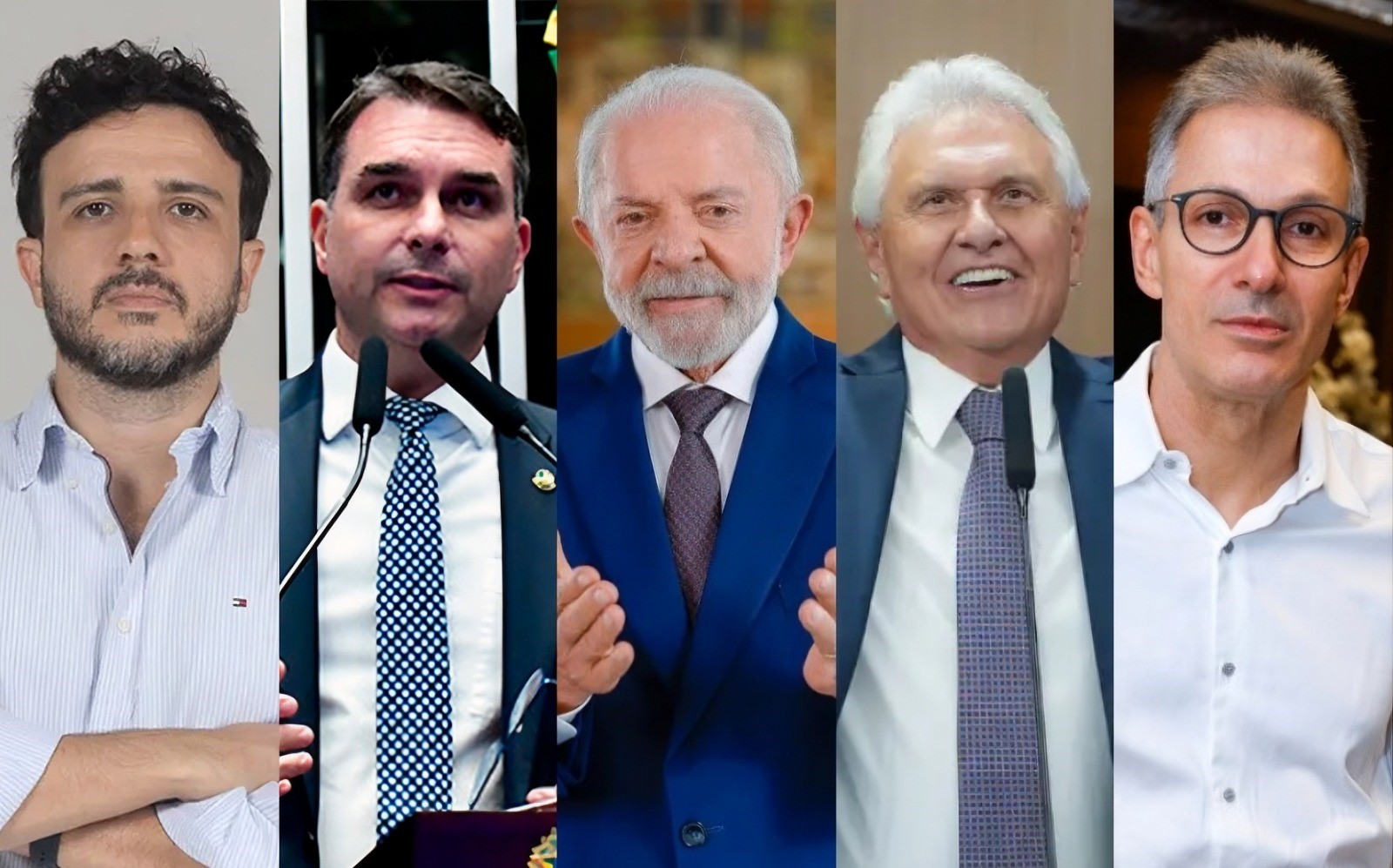 Pesquisa mostra Lula empatado tecnicamente com Flávio Bolsonaro e Ronaldo Caiado no 2º turno