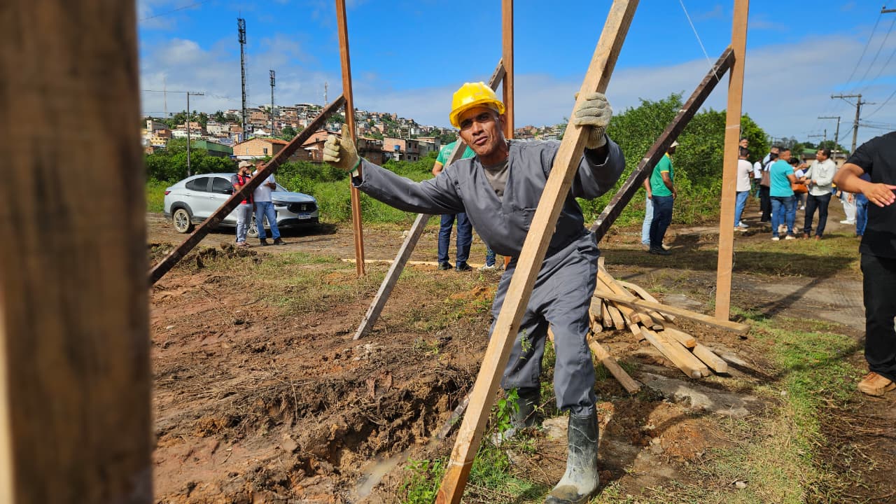 Ato marca o início das obras da creche modelo no Engenho Novo