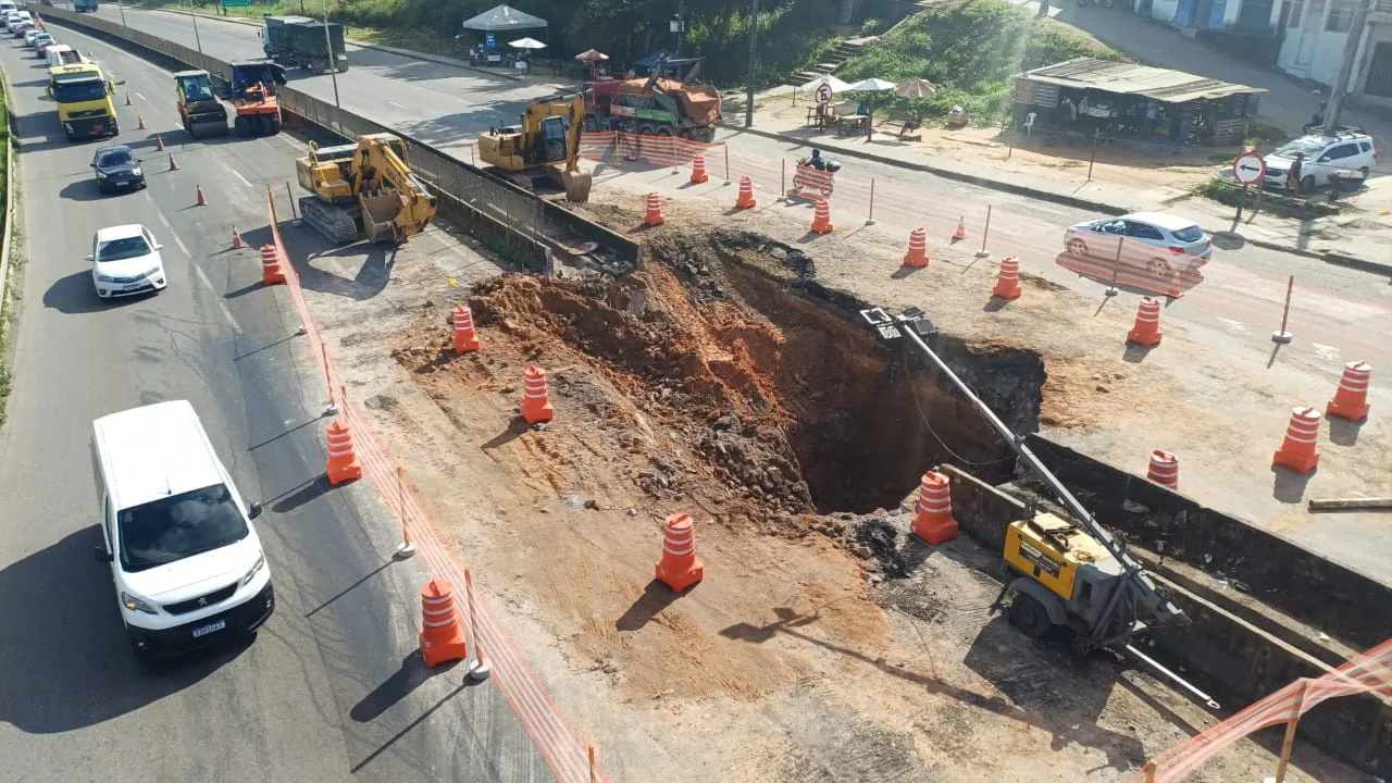 DNIT mantém intervenções no km 604 da BR-324