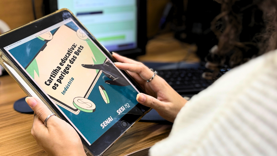 Sesi e Senai lançam cartilhas sobre perigos de apostas online