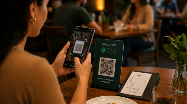 Pix já representa uma em cada cinco vendas em bares e restaurantes