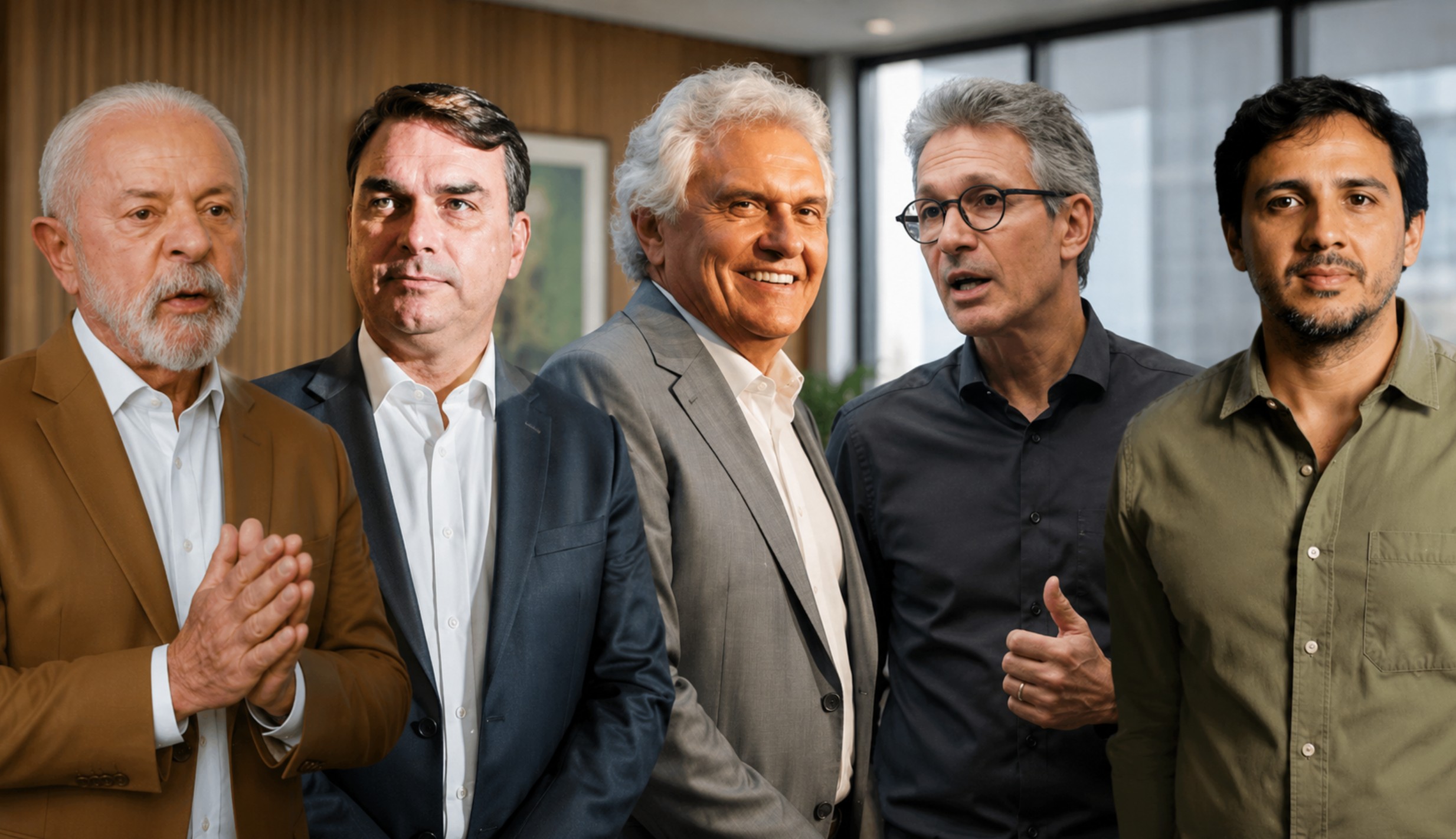 Lula lidera no 1º turno e empata com Flávio Bolsonaro e Caiado no 2º, aponta pesquisa
