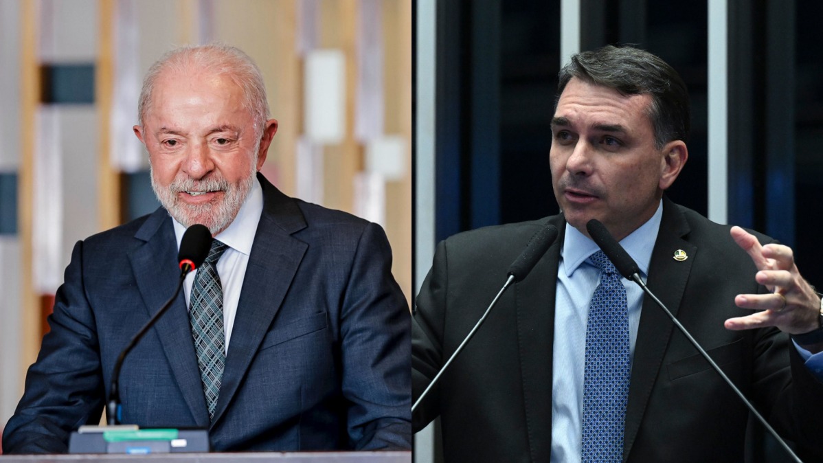 No 1º turno, Lula tem 39% ante 36% de Flávio Bolsonaro, e empate continua no 2º turno, diz pesquisa